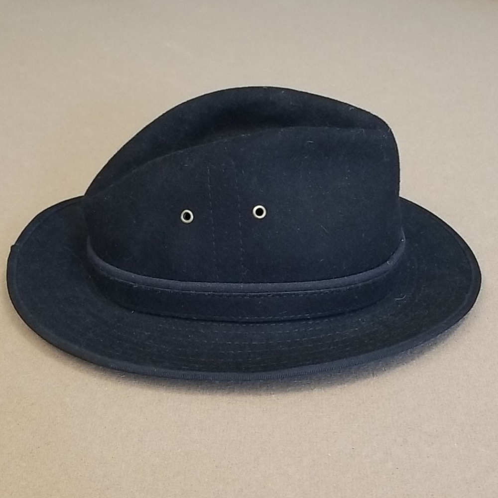 Black 100% Wool Brim Hat